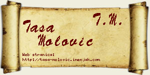 Tasa Molović vizit kartica